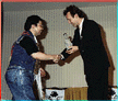 Anthony Head and costume contest winner
