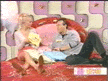 Denise van Outen, Anthony Head on the bed